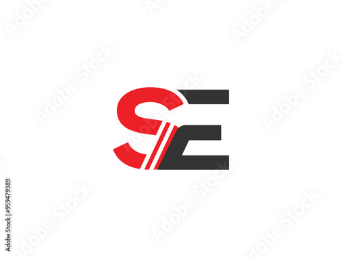 Free Download SE Letter Logo design Vector Art, Icons, and Graphics - GFXLoad