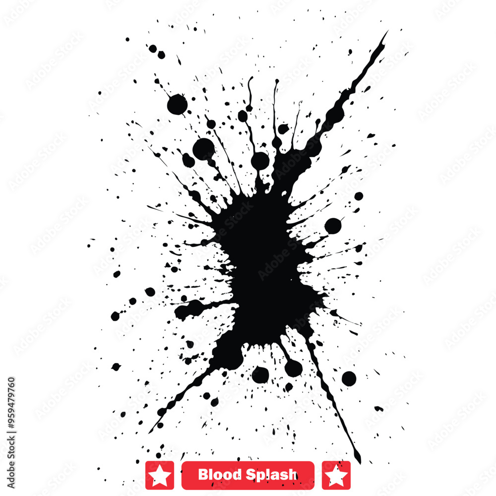 Sanguine Surges Vivid Blood Splash Vector Elements Assortment Sanguine Surges Vivid Blood Splash Vector Elements Assortment