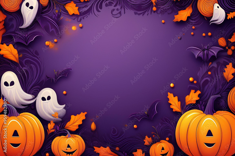 halloween Holiday background card halloween Holiday background card
