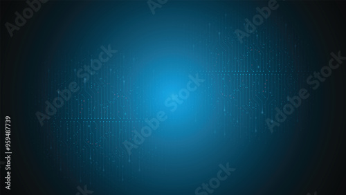 Abstract technology background Hi-tech communication concept, technology, digital business, innovation, science fiction scene vector illustration with copy-space.