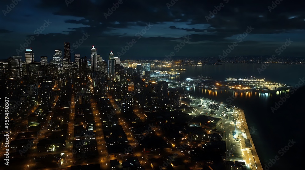 Aerial photos of major cities in the United States, high-angle city architecture photos