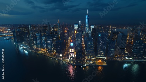 Wallpaper Mural Aerial photos of major cities in the United States, high-angle city architecture photos Torontodigital.ca