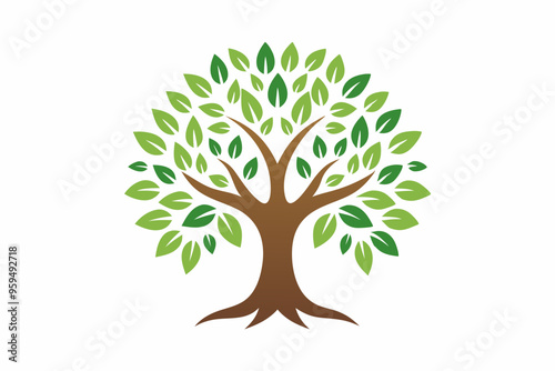 Tree of life logo design inspiration on white background