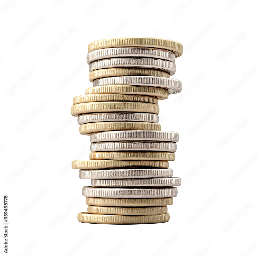 A stack of coins showing various colors and sizes, symbolizing currency, savings, finance, and wealth accumulation. A stack of coins showing various colors and sizes, symbolizing currency, savings, finance, and wealth accumulation.
