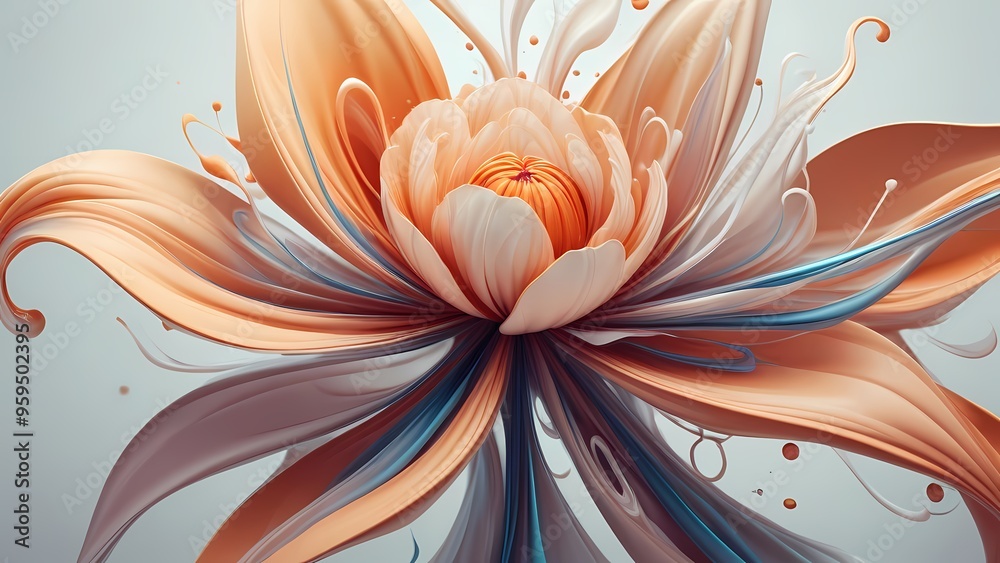 abstract dynamic background with flowers abstract dynamic background with flowers
