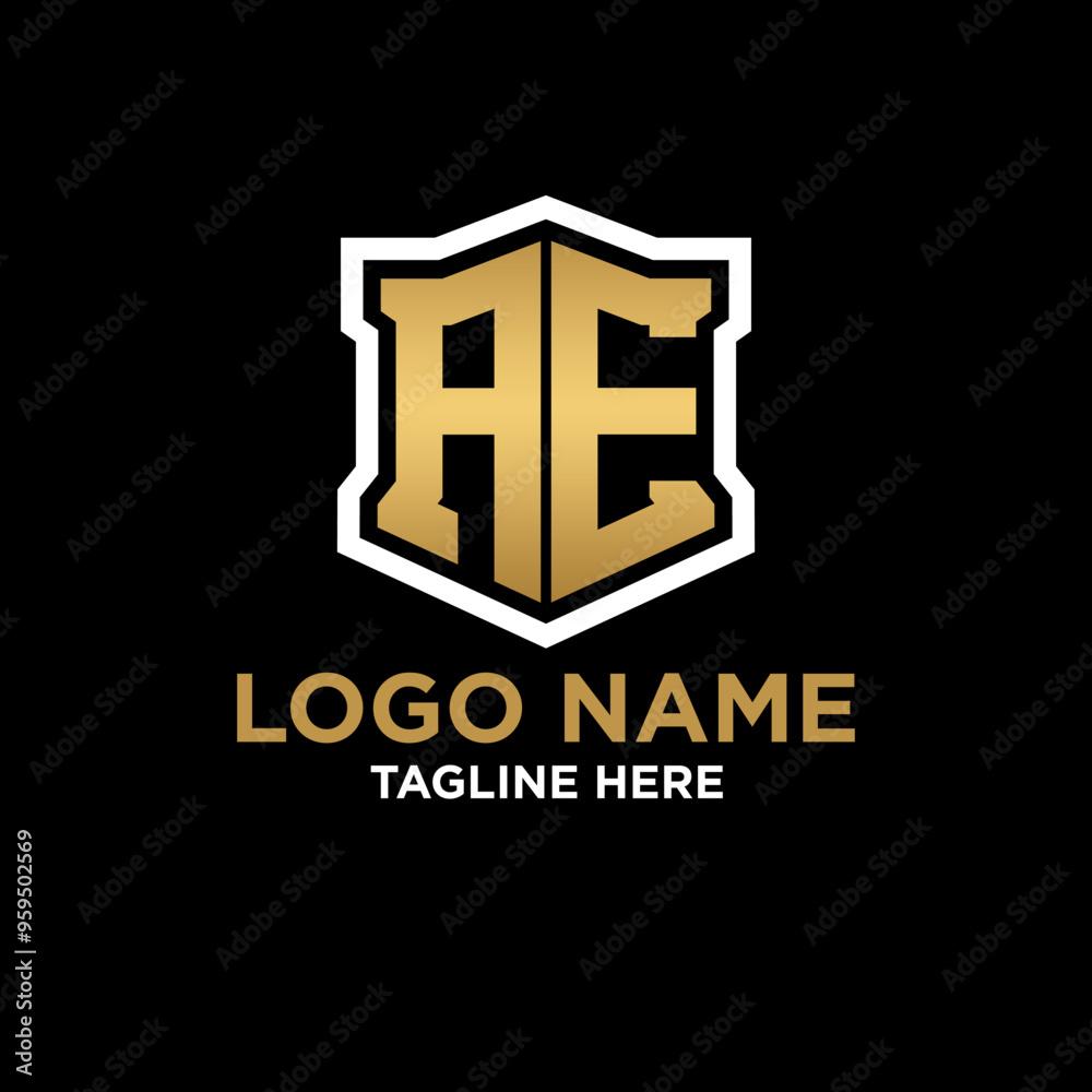 INITIAL LOGO HEXAGON INITIAL LOGO HEXAGON