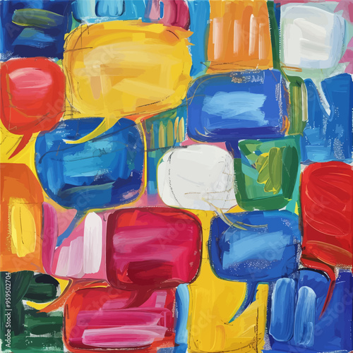 Colorful Abstract Expressionist Art