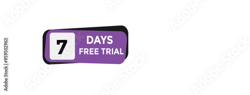 Wallpaper Mural 7 days free trial Countdown number banner templates. time icon. Vector Illustration 
 Torontodigital.ca