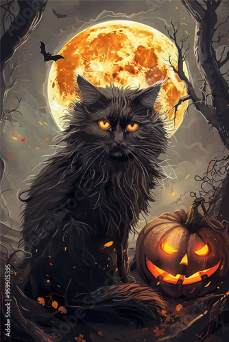 Midnight Halloween: A Cat's Eye View