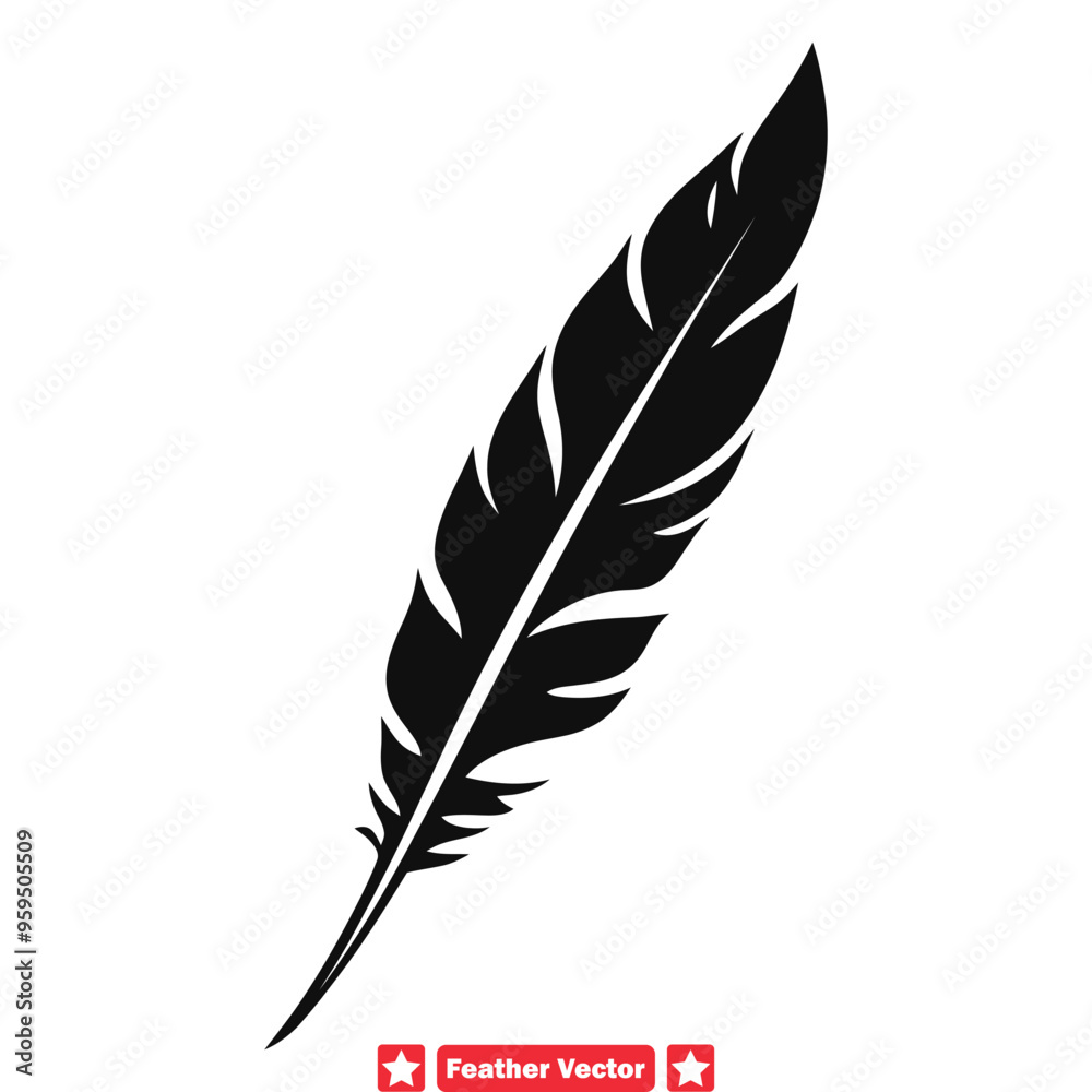 Flight of Fantasy Enchanting Feather Silhouette Designs for Inspiring Creations Flight of Fantasy Enchanting Feather Silhouette Designs for Inspiring Creations