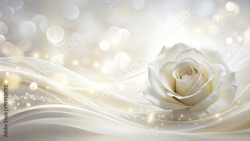 soft blurred rose silk leaf natural  background  