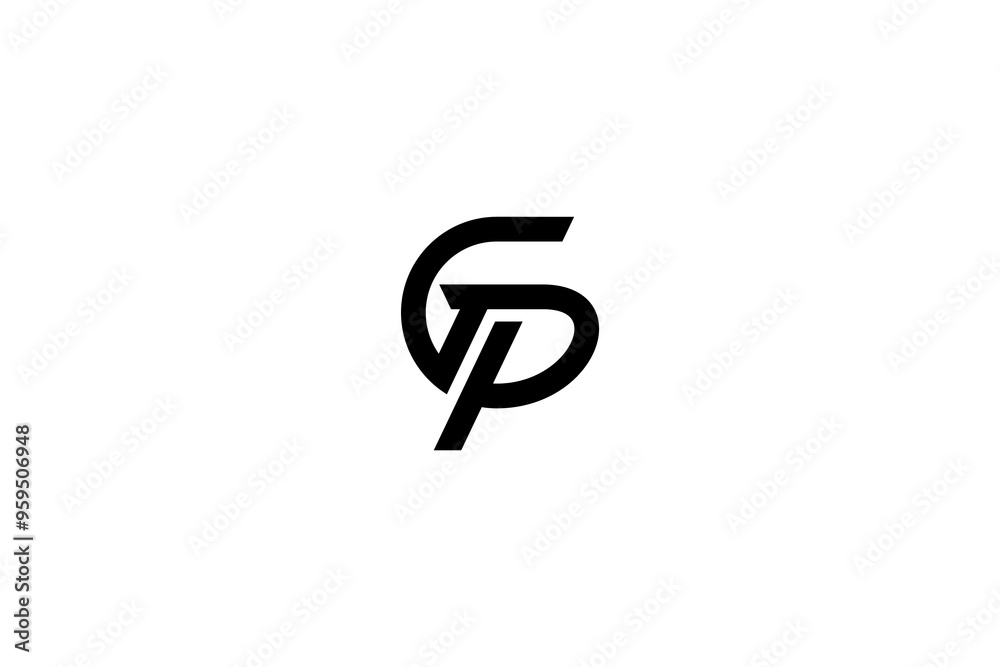 Letter GP or PG Logo Design Vector Letter GP or PG Logo Design Vector