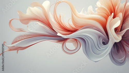 abstract background with flowers