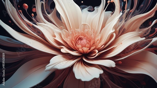 background with dahlia flower