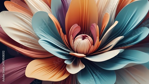 lotus flower on a black background