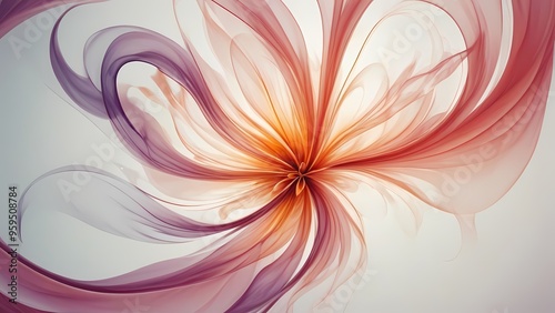 abstract background with flowers