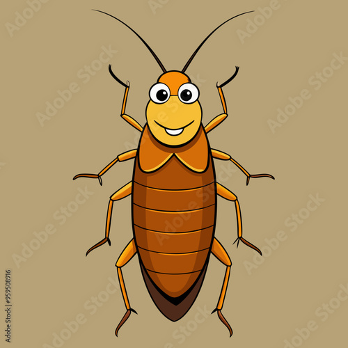 vector illustration of cockroach