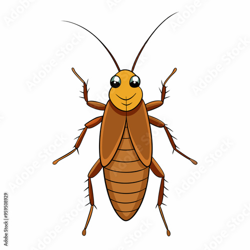 vector illustration of cockroach