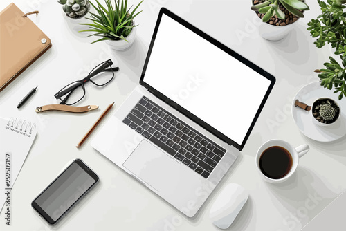 Workspace Organization: A Clean and Modern Office Environment