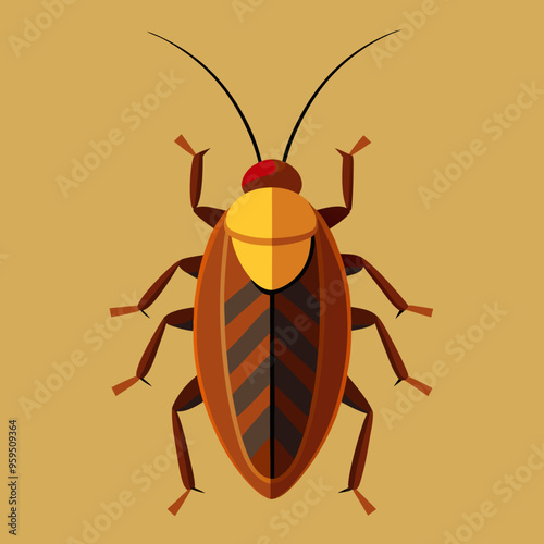 vector illustration of cockroach