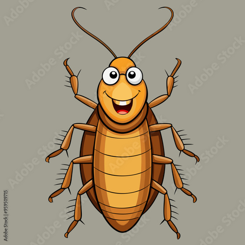 vector illustration of cockroach