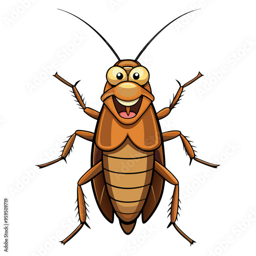 vector illustration of cockroach