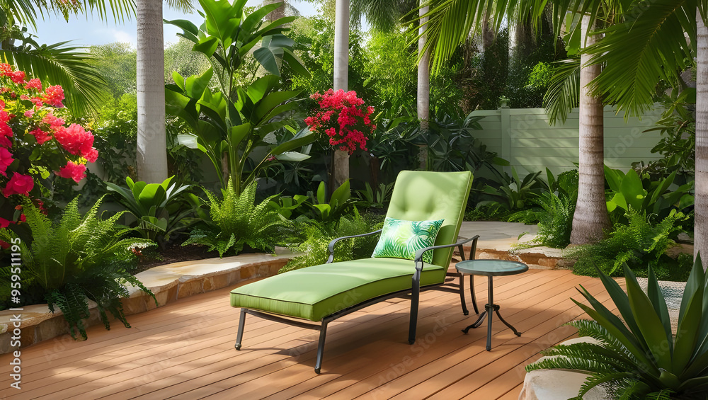 The arm chair sofa serves beautifully on the side of the garden