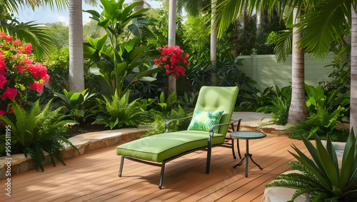 The arm chair sofa serves beautifully on the side of the garden