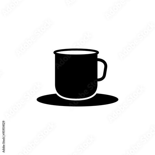 Cup icon vector, coffee cup icon on white background..eps