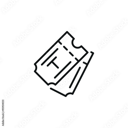 Sport Tickets icon. Simple sport tickets icon for social media, app, and web design. Vector illustration