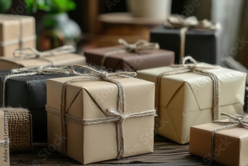 Wallpaper Mural Kraft paper packaging with eco-friendly ink, highlighting sustainable printing practices Torontodigital.ca