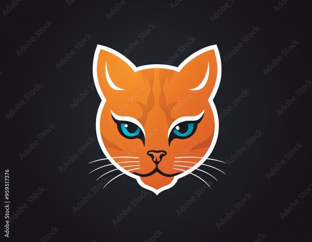 Cat icon. Cute cat. Wild animal. Mascot. Character design. Kitten. Animal sign. Veterinary clinic icon. Logo Cartoon cat. Panther logo. Stylish animal logo. Wild cat. AI generated image Cat icon. Cute cat. Wild animal. Mascot. Character design. Kitten. Animal sign. Veterinary clinic icon. Logo Cartoon cat. Panther logo. Stylish animal logo. Wild cat. AI generated image