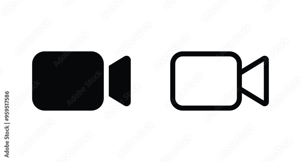 video camera icon. video sign vector icon video camera icon. video sign vector icon