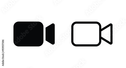 video camera icon. video sign vector icon