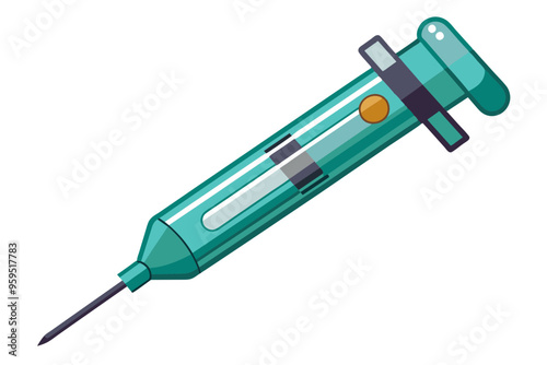 Medical equipment Lancet device vector art illustration