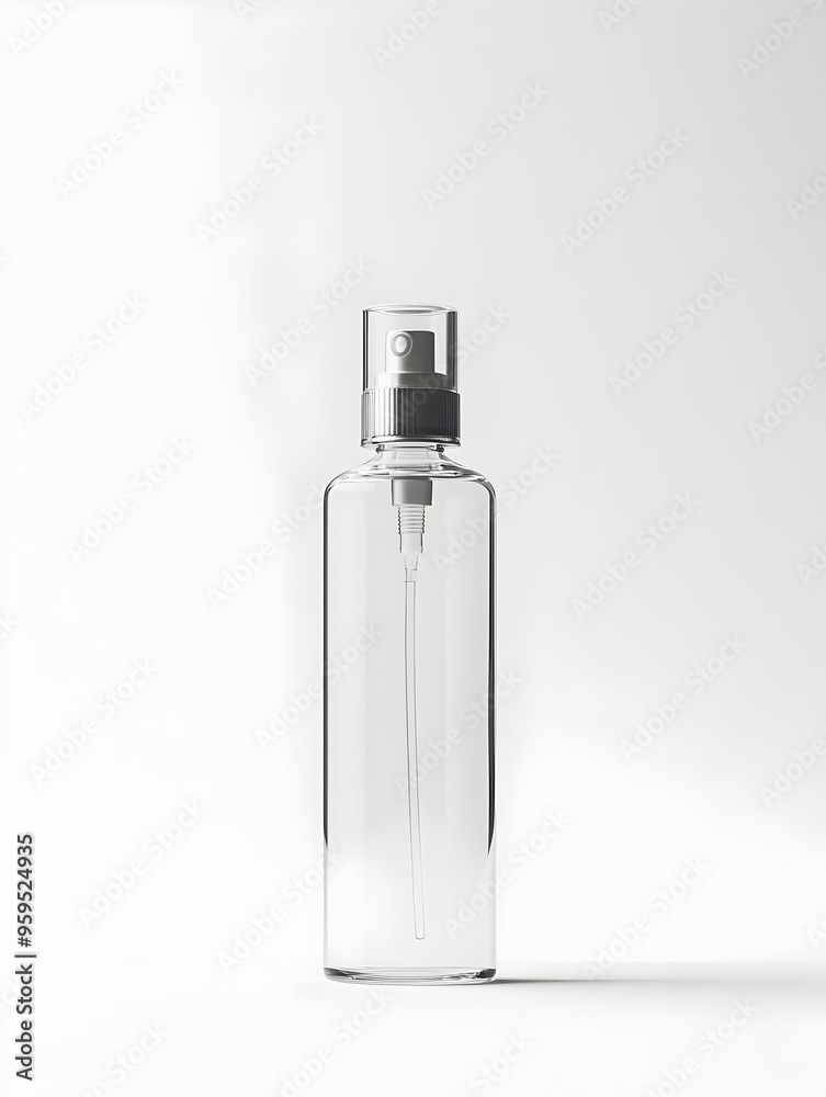Tall Cylindrical Bottle with Spray Nozzle for Toner Packaging Tall Cylindrical Bottle with Spray Nozzle for Toner Packaging