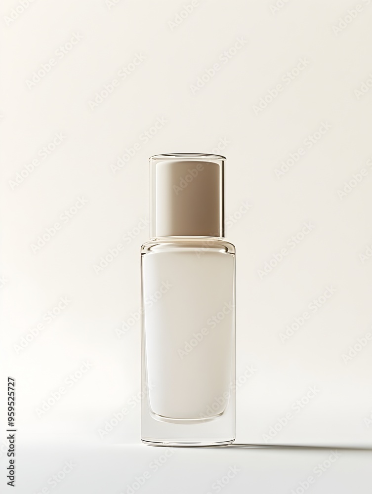 Travel-sized Bottle of Hand Cream Isolated on White Background Travel-sized Bottle of Hand Cream Isolated on White Background