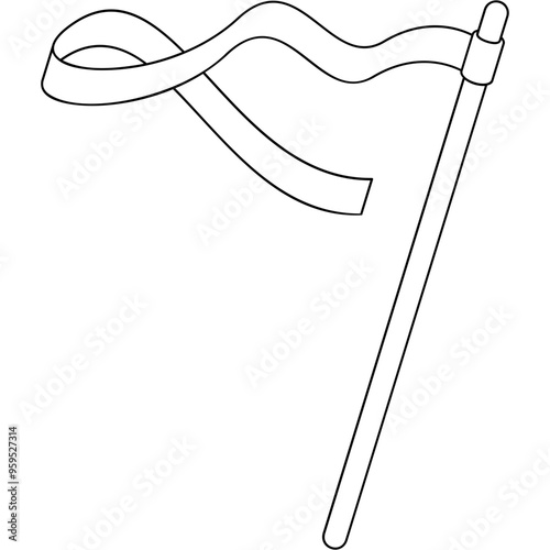 Gymnastics Ribbon Icon