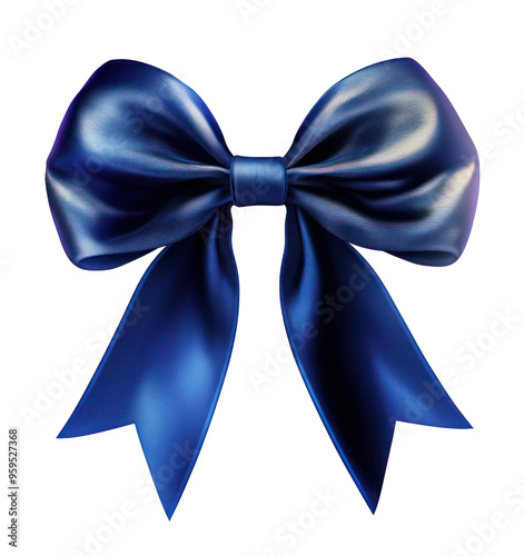 blue bow