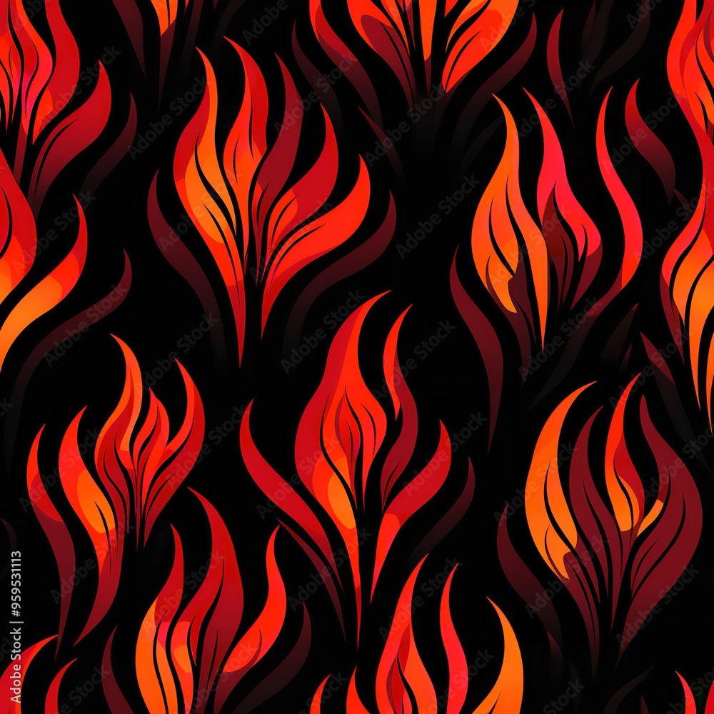 Close-Up Image of Flames Burning Against a Black Background Close-Up Image of Flames Burning Against a Black Background