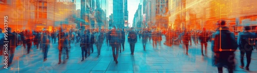 AI-Powered Facial Recognition System Tracking Suspects in a Dynamic Urban Setting