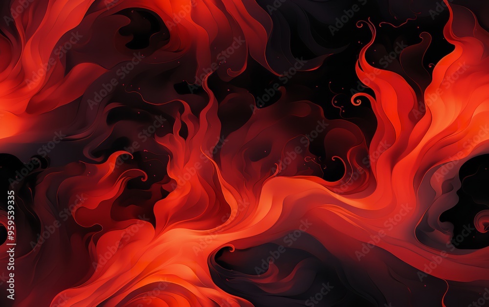 Close-Up Image of Flames Burning Against a Black Background Close-Up Image of Flames Burning Against a Black Background