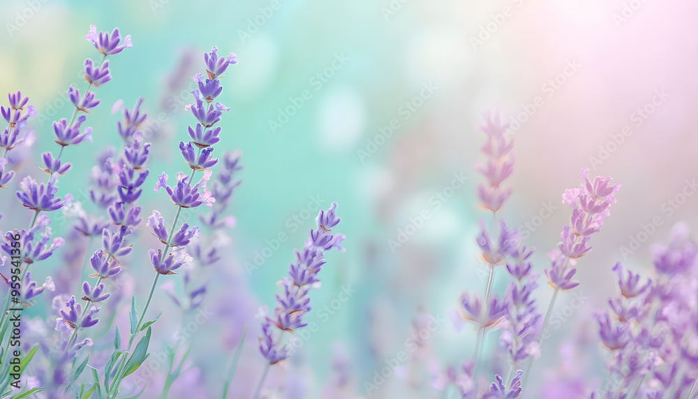 Obraz premium Soft watercolor splashes or strokes in muted tones, offering an artistic yet understated look