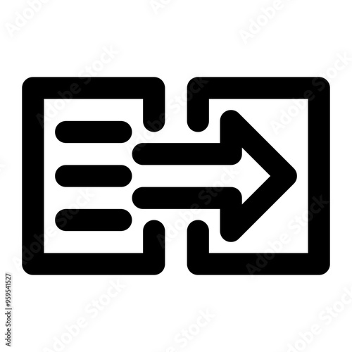 data integration, integration, data, file, data warehouse outline icon