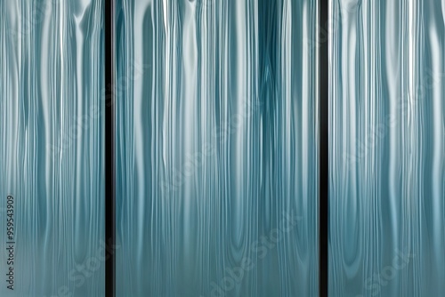 Modern Abstract Rippled Glass Texture Panel Design