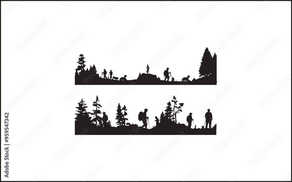 Fototapeta premium Summit Seeker Vector Black Design Mountain Mastery Black Vector Icon