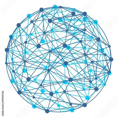 abstract blue sphere