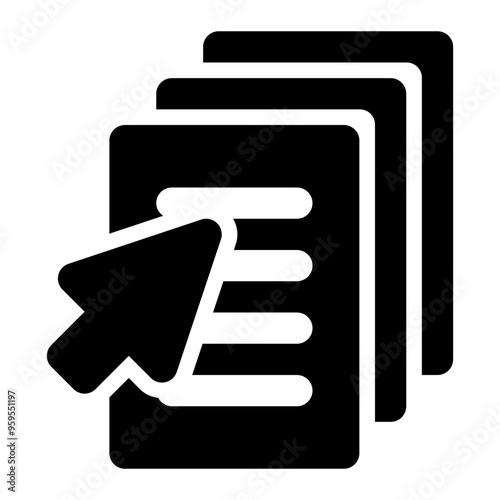 data selection, select, data, click, data warehouse solid or glyph icon