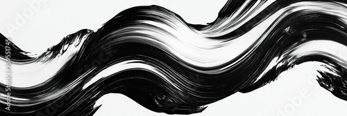 The composition showcases striking bold brush strokes in black and white, creating a dynamic seamless pattern that enhances any artistic design