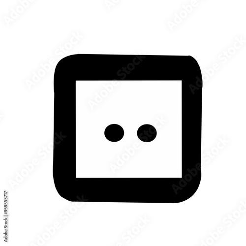 Black Electrical outlet icon